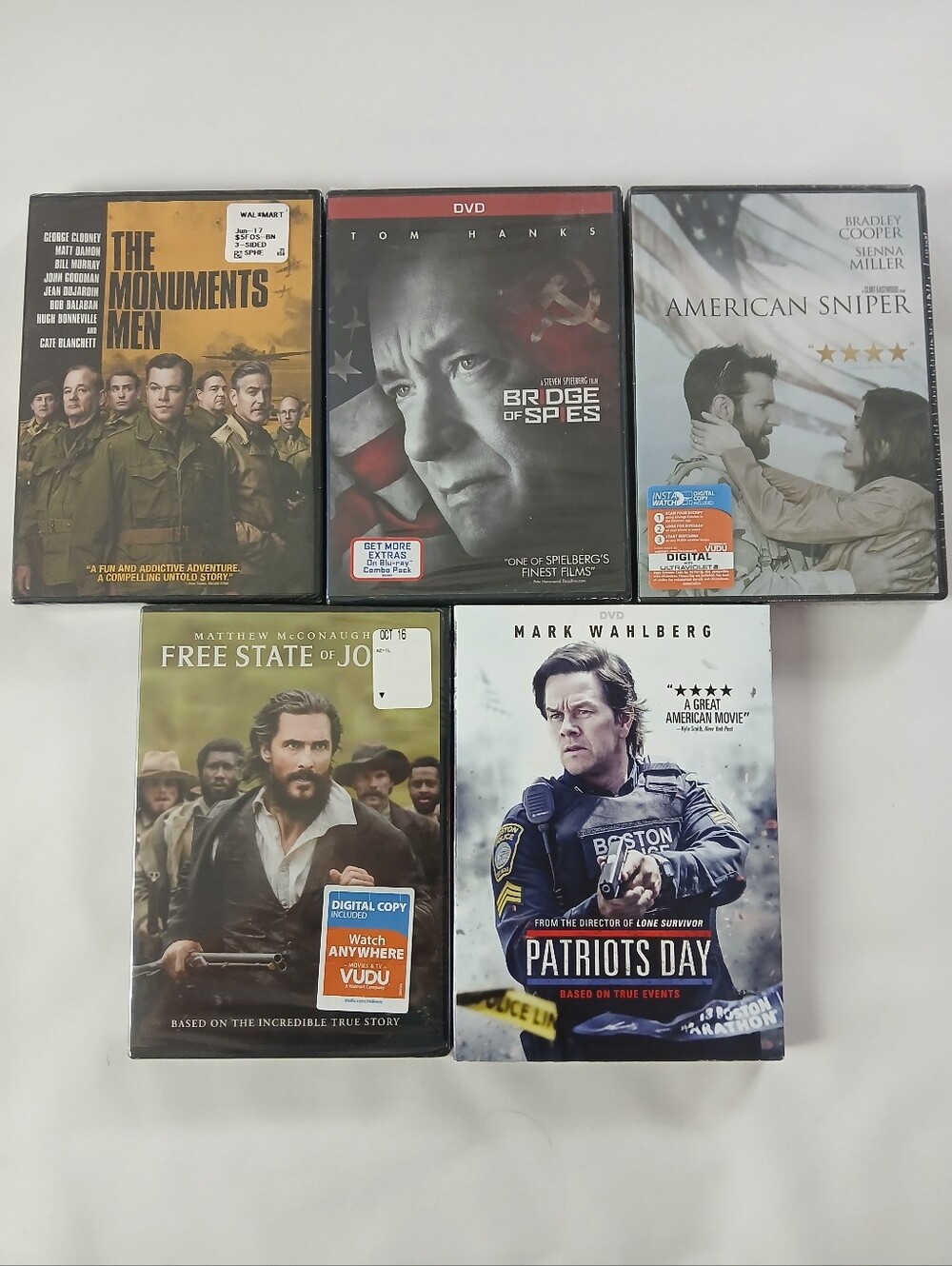 Lot of 5 New Action Movie DVDs